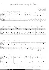 télécharger la partition d'accordéon Santa Claus is coming to town (Arrangement : Susi Weiss) (Chant de Noël) au format PDF