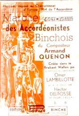 download the accordion score Marche des accordéonistes Binchois (Créée par : Omer Lambillotte / Hector Delfosse) in PDF format