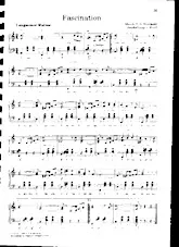 download the accordion score Fascination (Arrangement pour accordéon de J Hartl) (Chant : Jane Dyt / Germaine Sablon / Mathé Altéry / Léo Marjane / Mado Robin) (Valse Tzigane) in PDF format