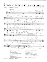 télécharger la partition d'accordéon Roma nun fa la stupida stasera (Chant : Alessandro Antonuccio) (Bossa) au format PDF