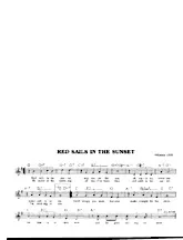 télécharger la partition d'accordéon Red sails in the sunset (Chant : Fats Domino) (Slow Rock) au format PDF