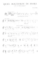 télécharger la partition d'accordéon Quel Mazzolin di Fiori (che vien dalla montagna) (Interprètes : Le Mondine) (Marche) au format PDF