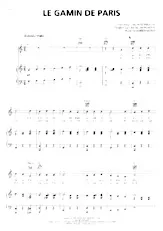 scarica la spartito per fisarmonica Le Gamin de Paris (Du Film : Paris c'est toujours Paris) (Chant : Yves Montand) (Valse) in formato PDF
