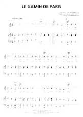 descargar la partitura para acordeón Le Gamin de Paris (Du Film : Paris c'est toujours Paris) (Chant : Yves Montand) (Valse) en formato PDF