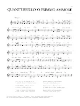 télécharger la partition d'accordéon Quant'è bello lu primmo ammore (Chant : Tony Santagata) (Marche) au format PDF
