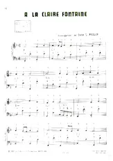 download the accordion score A la claire fontaine (Arrangement de John L Philip) (Chant : Nana Mouskouri) (Comptine) in PDF format