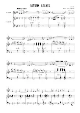 télécharger la partition d'accordéon Atumn Leaves (Duo d'Accordéons) (Arrangement : Oleg Dobrotin) (Accordéon) au format PDF