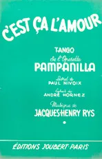 télécharger la partition d'accordéon C'est ça l'amour (De l'Opérette : Pampanilla) (Orchestration) (Tango Chanté) au format PDF