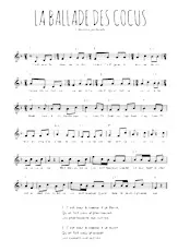 download the accordion score La ballade des cocus in PDF format
