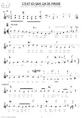 descargar la partitura para acordeón C'est ici que ça se passe (Fox Trot) en formato PDF