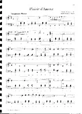 télécharger la partition d'accordéon Plaisir d'amour (Arrangement pour accordéon de J Hartl) (Chant : Yvonne Printemps / Louis Lynel / Lina Margy / Jean Sablon / Rina Ketty) (Valse) au format PDF