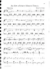 télécharger la partition d'accordéon An der schönen blauen Donau (Le beau Danube bleu) (Arrangement pour accordéon de J Hartl) (Valse Viennoise) au format PDF