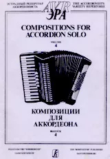 télécharger la partition d'accordéon Compositions For Accordion Solo (The Accordionists Variety Repertoire) (Volume 4) (7 Titres) au format PDF