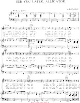 descargar la partitura para acordeón See you later alligator (Chant : Bill Haley) (Medium Shuffle)  en formato PDF