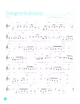 descargar la partitura para acordeón Contigo en la distantia (Boléro) en formato PDF
