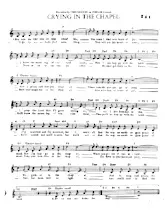 télécharger la partition d'accordéon Crying in the chapel (Slow Rock) au format PDF