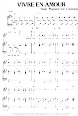 download the accordion score Vivre en amour (Chant : Luc Cousineau) in PDF format