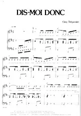 download the accordion score Dis-moi donc (Chant : Guy Trépanier) in PDF format