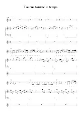 scarica la spartito per fisarmonica Tourne tourne le temps (Relevé) in formato PDF