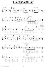 descargar la partitura para acordeón A la Casa Bella (Cha Cha Cha Chanté) en formato PDF