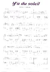 descargar la partitura para acordeón Y'a du soleil (Cha Cha) en formato PDF