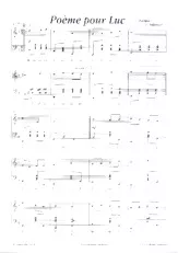 scarica la spartito per fisarmonica Poème pour Luc in formato PDF