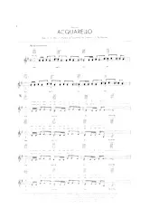 download the accordion score Acquarello (Chant : Toquinho) (Bossa) in PDF format