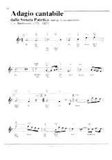 télécharger la partition d'accordéon Adagio cantabile (du Sonate Patétique) au format PDF