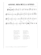 scarica la spartito per fisarmonica Addio Mia bella addio (Marche) in formato PDF