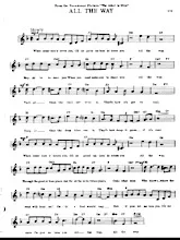 télécharger la partition d'accordéon All the way (Chant : Frank Sinatra) (Slow) au format PDF
