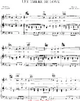 download the accordion score Let there be love in PDF format