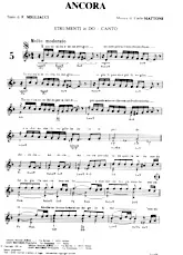 télécharger la partition d'accordéon Ancora (Chant : Eduardo De Crescenzo) (Slow) au format PDF