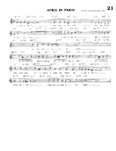 download the accordion score April in Paris (Slow) in PDF format