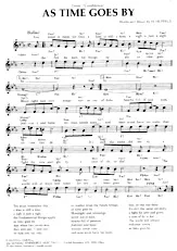 scarica la spartito per fisarmonica As time goes by (Du Film : Casablanca) (Chant : Frank Sinatra) (Slow) in formato PDF