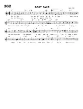 télécharger la partition d'accordéon Baby face (Jazz Swing) au format PDF