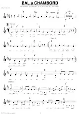 télécharger la partition d'accordéon Bal à Chambord (Valse Forestière Chantée) au format PDF
