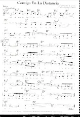 descargar la partitura para acordeón Contigo en la distancia (As played by Olga Guillot) (Boléro) en formato PDF