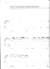 descargar la partitura para acordeón Trop grand maintenant en formato PDF