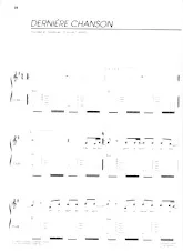 scarica la spartito per fisarmonica Dernière chanson in formato PDF