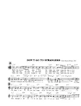 télécharger la partition d'accordéon Don't go to strangers (Chant : Etta Jones) (Slow) au format PDF