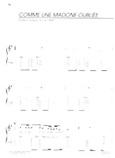 scarica la spartito per fisarmonica Comme une madone oubliée in formato PDF
