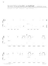 descargar la partitura para acordeón Tu es toujours la même (La prêtresse gitane) en formato PDF