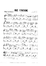 télécharger la partition d'accordéon Rue Fontaine (Fox Trot) au format PDF