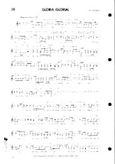 télécharger la partition d'accordéon Gloria (Hymne) au format PDF