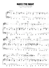 scarica la spartito per fisarmonica Have I the right (Interprètes : The Honeycombs) (Disco Rock) in formato PDF