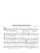 télécharger la partition d'accordéon Have you met miss Jones (Chant : Frank Sinatra) (Swing Madison) au format PDF