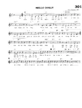 scarica la spartito per fisarmonica Hello Dolly (Chant : Louis Armstrong) (Swing) in formato PDF