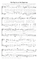 descargar la partitura para acordeón His eye is on the sparrow (Gospel) en formato PDF