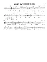 descargar la partitura para acordeón I only have eyes for you (Chant : Dick Powell & Ruby Keeler) (Fox-Trot) en formato PDF