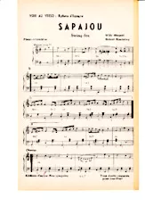 scarica la spartito per fisarmonica Sapajou (Orchestration) (Swing Fox) in formato PDF